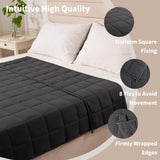 Coperta ponderata 150X200Cm 8Kg Coperta relax per adulti per migliorare il sonno Coperta ponderata grigia Letti e coperte Good Nite