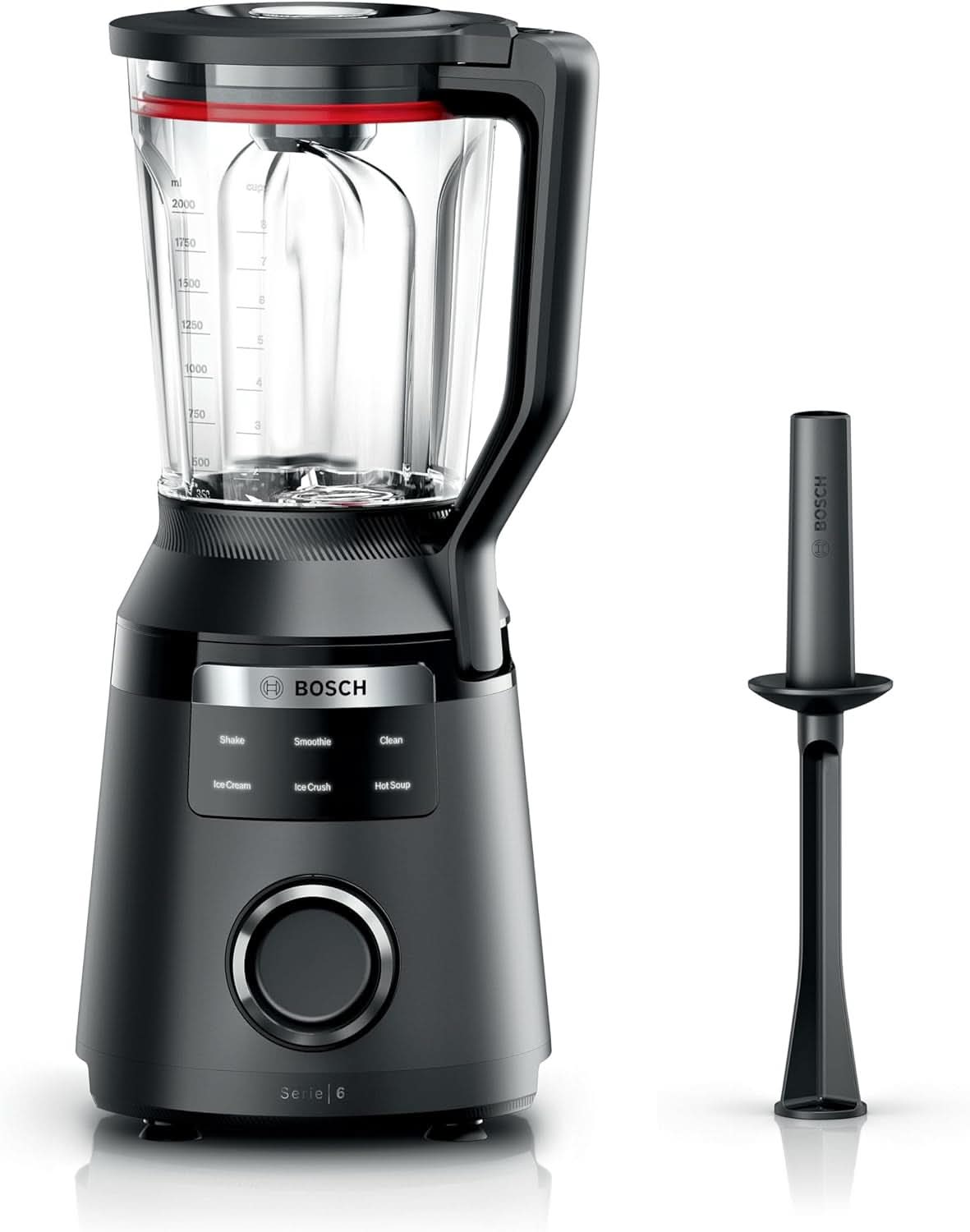 Robot da cucina Vitapower, Serie 6, 1.800 W, 6 programmi, Prospeed Klingen, Tritan™-Krug, Schwarz, MMB6652B Kitchen Naty Shop