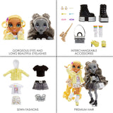 Edizione speciale Rainbow High Shadow High - Le gemelle Madison Sunny e Luna - 2 bambole alla moda in abiti firmati gialli e grigi, mescola e abbina con accessori - Per collezionisti e bambini dai 4 ai 12 anni