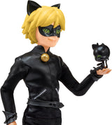 BANDAI - Miraculous Ladybug - Bambola manichino da 26 cm - Motan Noir - Miraculous con licenza ufficiale - Bambola articolata Motan Noir - Giocattolo dai 4 anni in su - P50002