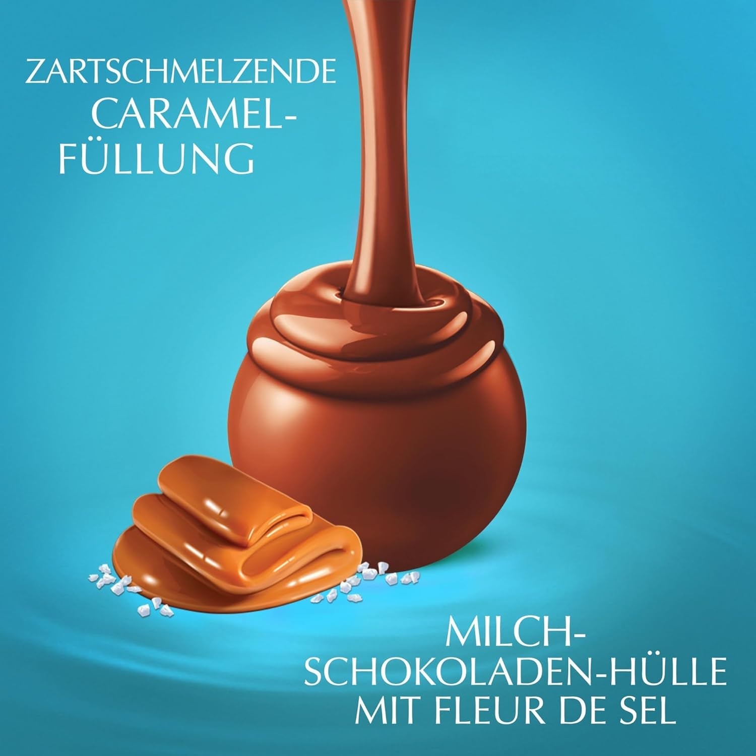 Cioccolata Lindt | LINDOR Cornetto al Caramello Salato | 500 g| 38 Palline Di Cioccolato Al Latte Con Ripieno Di Caramello Salato | Dono di cioccolato