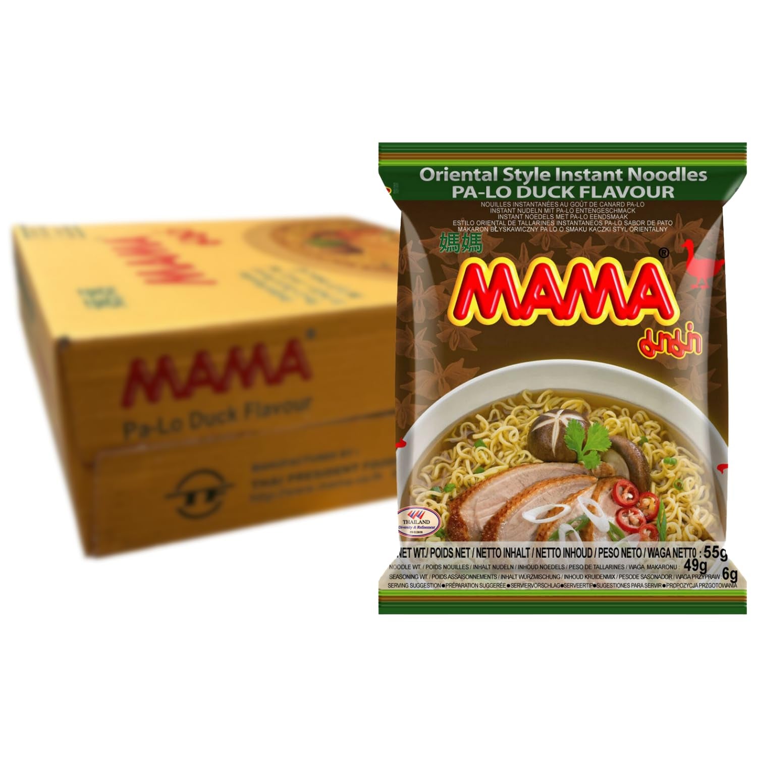 MAMA - Tăiței Instant cu Pui - Pachet Multiplu (30 X 55 GR)