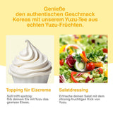 Bevanda coreana Easycookasia – Tè allo Yuzu | Fruttato, dolce e agrumato | Con vitamina C | Per tè, limonata, cocktail e dessert | Scopri la cultura asiatica del tè (500g)