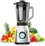 Cecotec Robot da cucina Power Black Titanium 2200MAX Smooth, 2200 W Maximale Leistung, 6 Klingen Aus Edelstahl, Funzione Ice Crush, Funzione Turbo e Smoothie, Funzione Autoclean Kitchen Naty Shop Inox 1800 W | 1,5 L + pulizia automatica