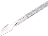 Spingicuticole e pulitore per unghie, strumento professionale per manicure/pedicure, doppia testa in acciaio inossidabile, perfetto per cuticole troppo cresciute, pulisce sotto/intorno alle unghie, rimuove lo smalto