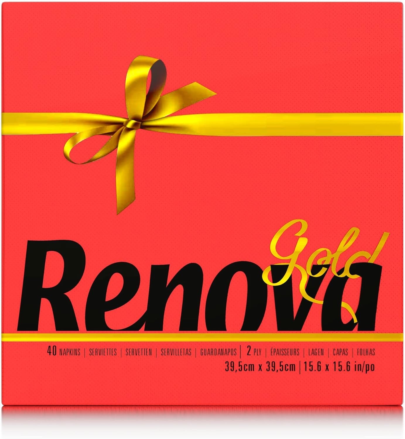Tovaglioli di carta Renova Red Gold - 40 tovaglioli