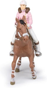 PAPO - Figura cavallo - Rider Fashion Winter, passione per l'equitazione, giocattolo per bambini dai 3 anni. Action figure del Naty Shop