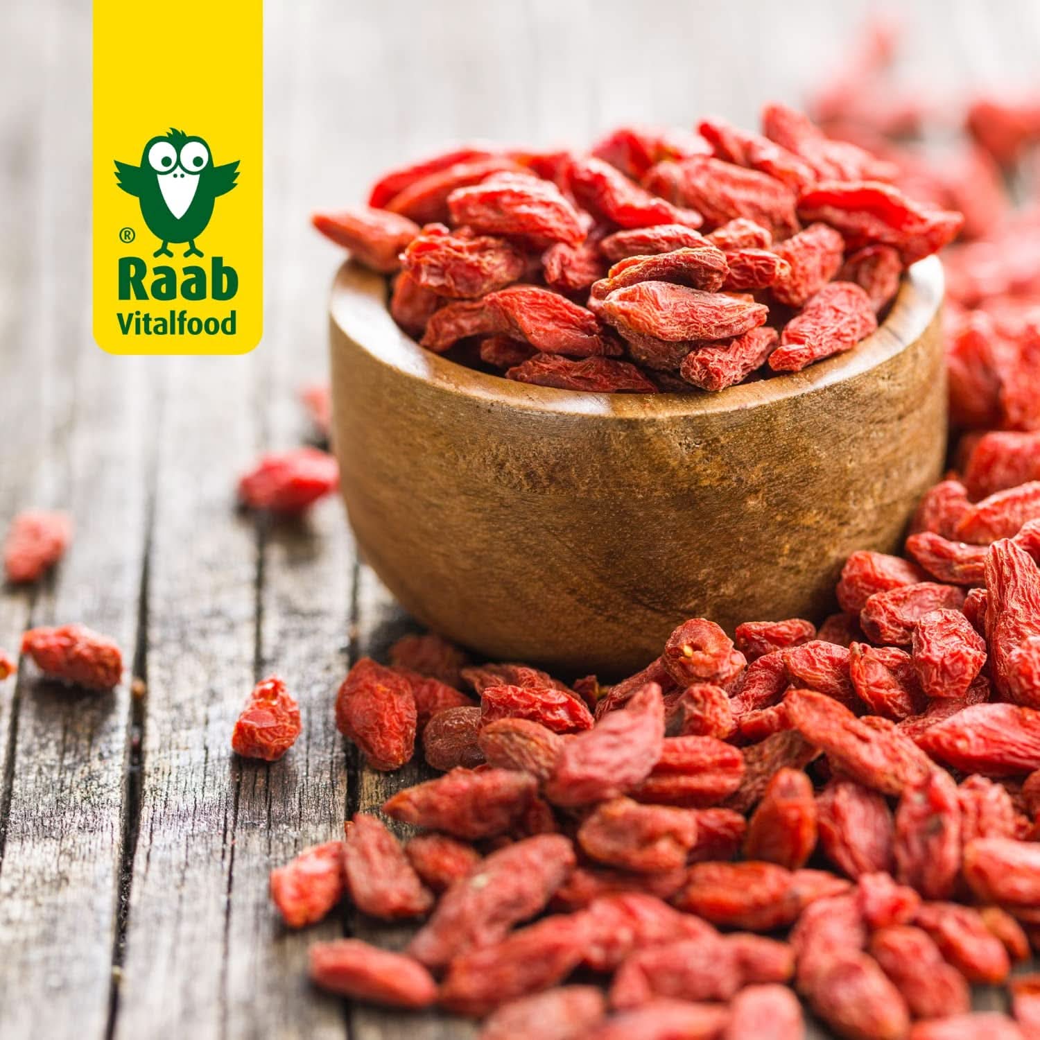 Bacche di Goji biologiche Raab Vitalfood, qualità premium, 500 grammi di prodotti disidratati Naty Shop