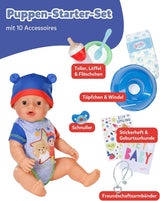 BABY Born Jonas - bambola baby 43 cm - 10 funzioni inclusi accessori e materasso - Funziona completamente senza batterie - Adatto a bambini dai 3 anni in su