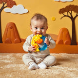 Playgro Jerry Giraffa Massaggiagengive - Massaggiagengive per neonati - Massaggiagengive in silicone - Massaggiagengive in silicone - Aiuto per la dentizione - Silicone - Massaggiagengive per neonati - Colorato