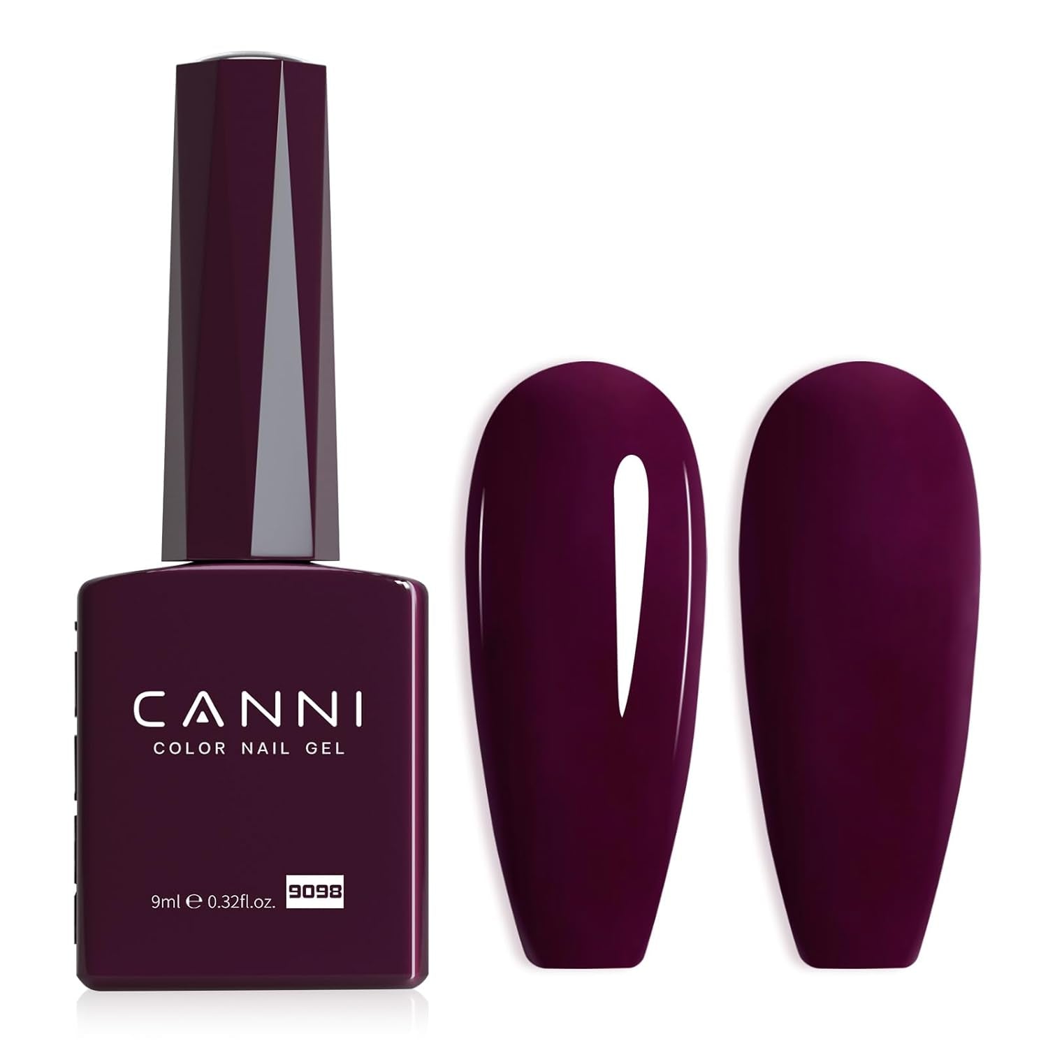 Smalto gel CANNI, semipermanente, viola scuro, smalto, gel UV, impregnante, manicure