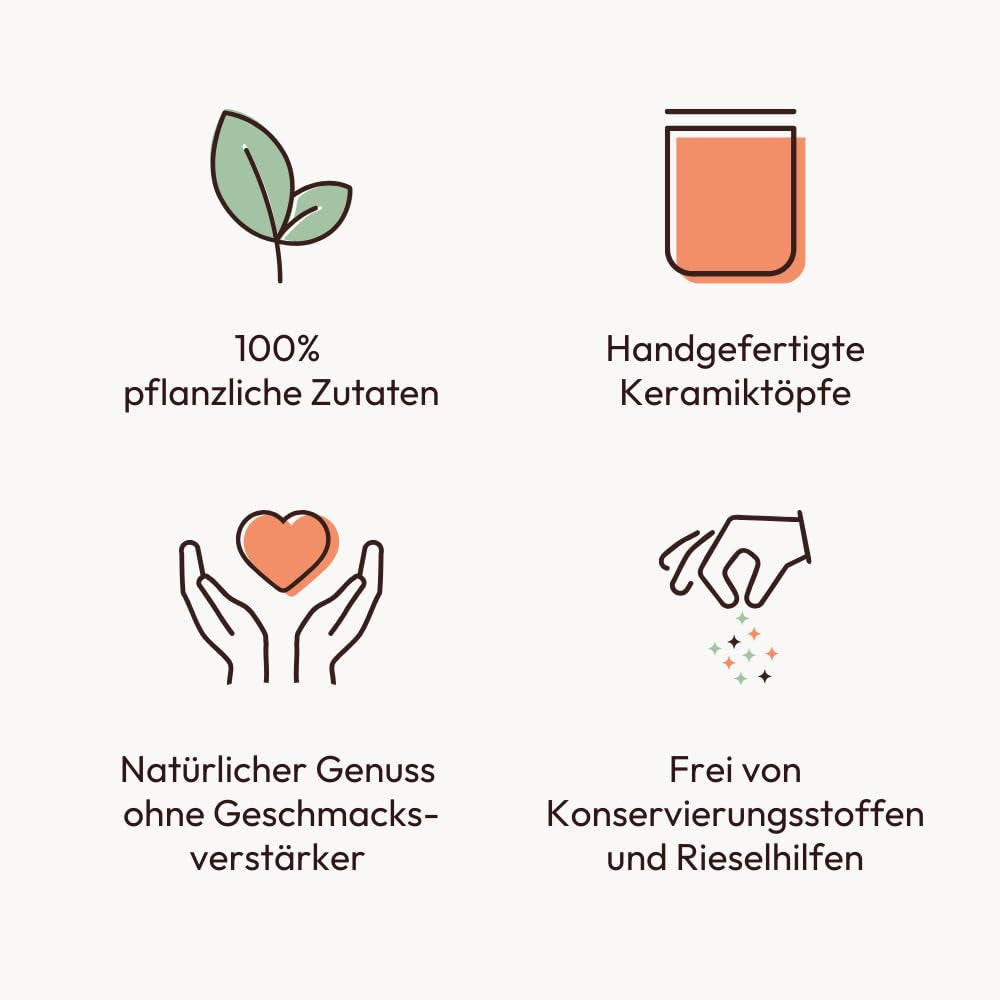 Potluck | Zimt Zauber | Würzmischung im Keramiktopf | 90g| Vegano, senza glutine e con ingredienti naturali
