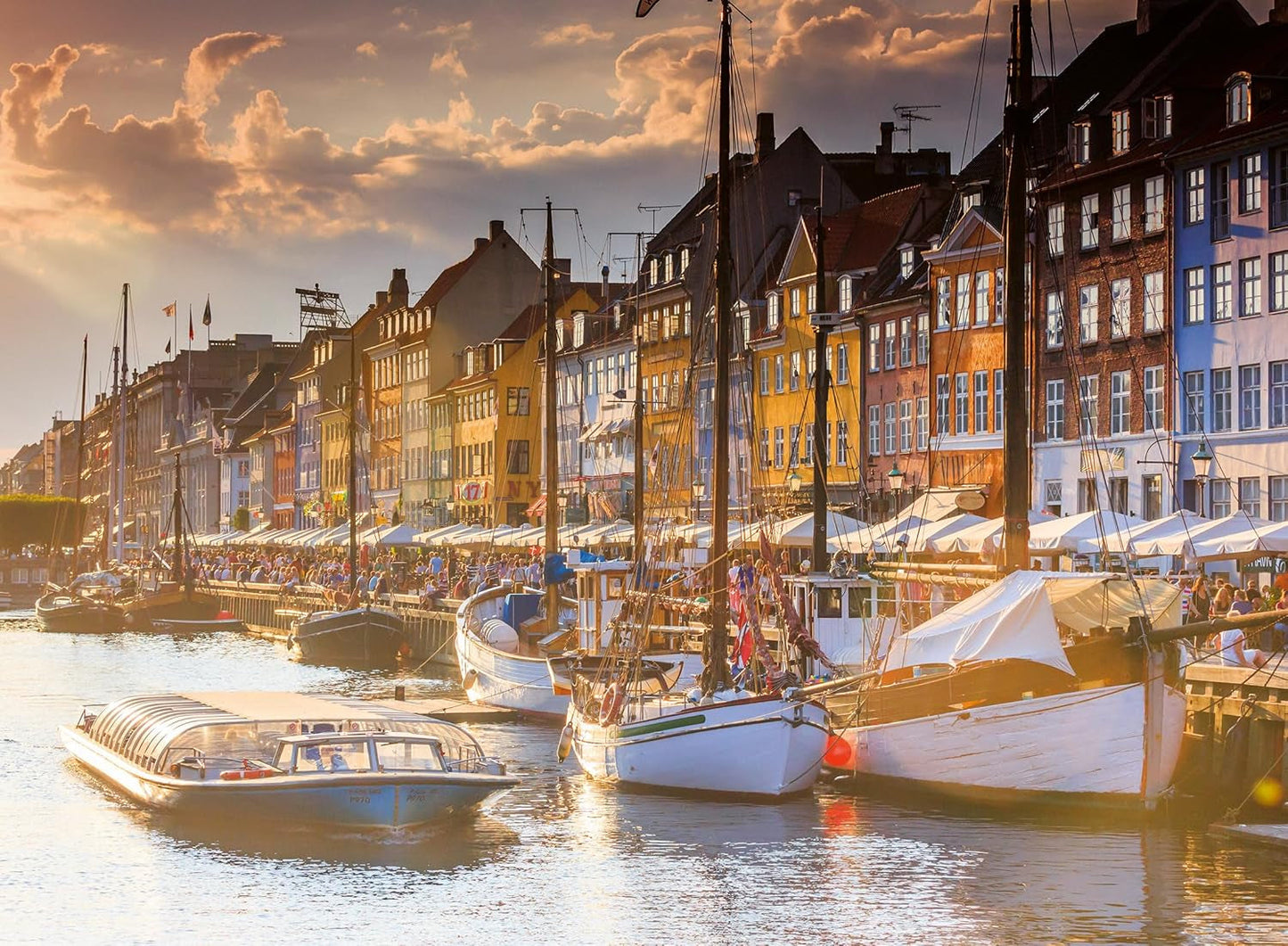 Ravensburger Puzzle 12000846, Luoghi Scandinavi - Tramonto a Copenaghen - Puzzle da 500 pezzi per adulti e bambini dai 12 anni in su Puzzle Naty Shop Titolo predefinito