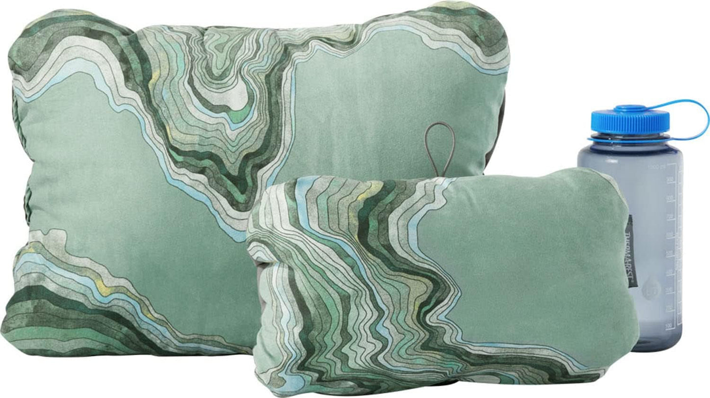 Cuscino comprimibile Therm-A-Rest Cascade con cordino, Cuscino da campeggio, Colore: Topowave, Taglia: L Naty Shop Cuscini da viaggio