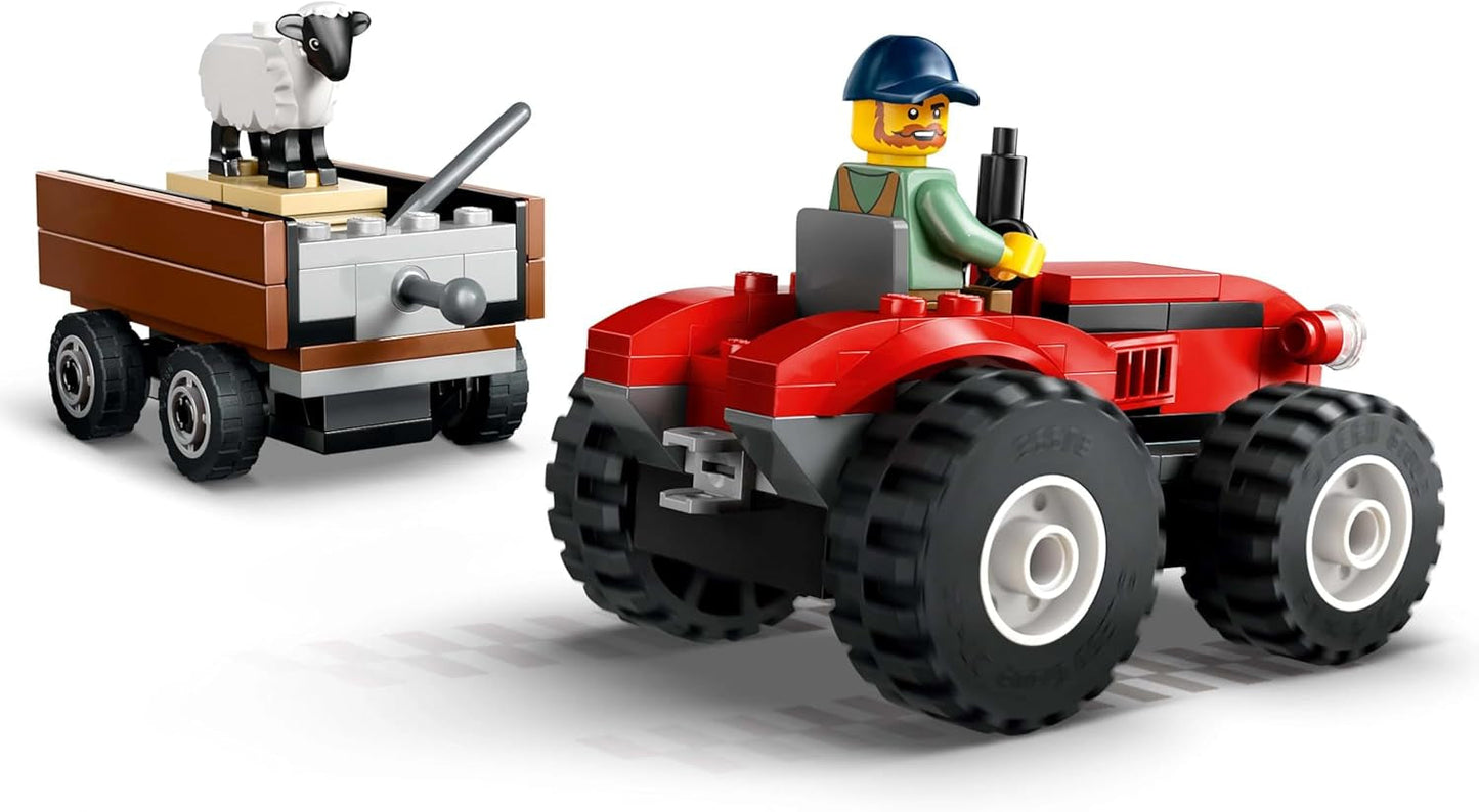 Trattore LEGO City con rimorchio - Giocattolo della fattoria con trattore e personaggi di animali - Set di gioco Montessori per ragazzi e ragazze dai 4 anni - regalo con 2 minifigure 60461 Set di costruzione Besuche den LEGO-Store