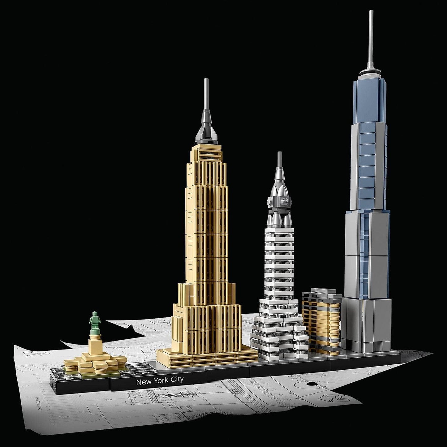 LEGO Architecture New York City Set, Kit modello Skyline con World Trade Center e Statua della Libertà, Creazioni per adulti, Decorazioni per la casa e l'ufficio, Regali per donne e uomini 21028 Set da costruzione Besuche den LEGO-Store