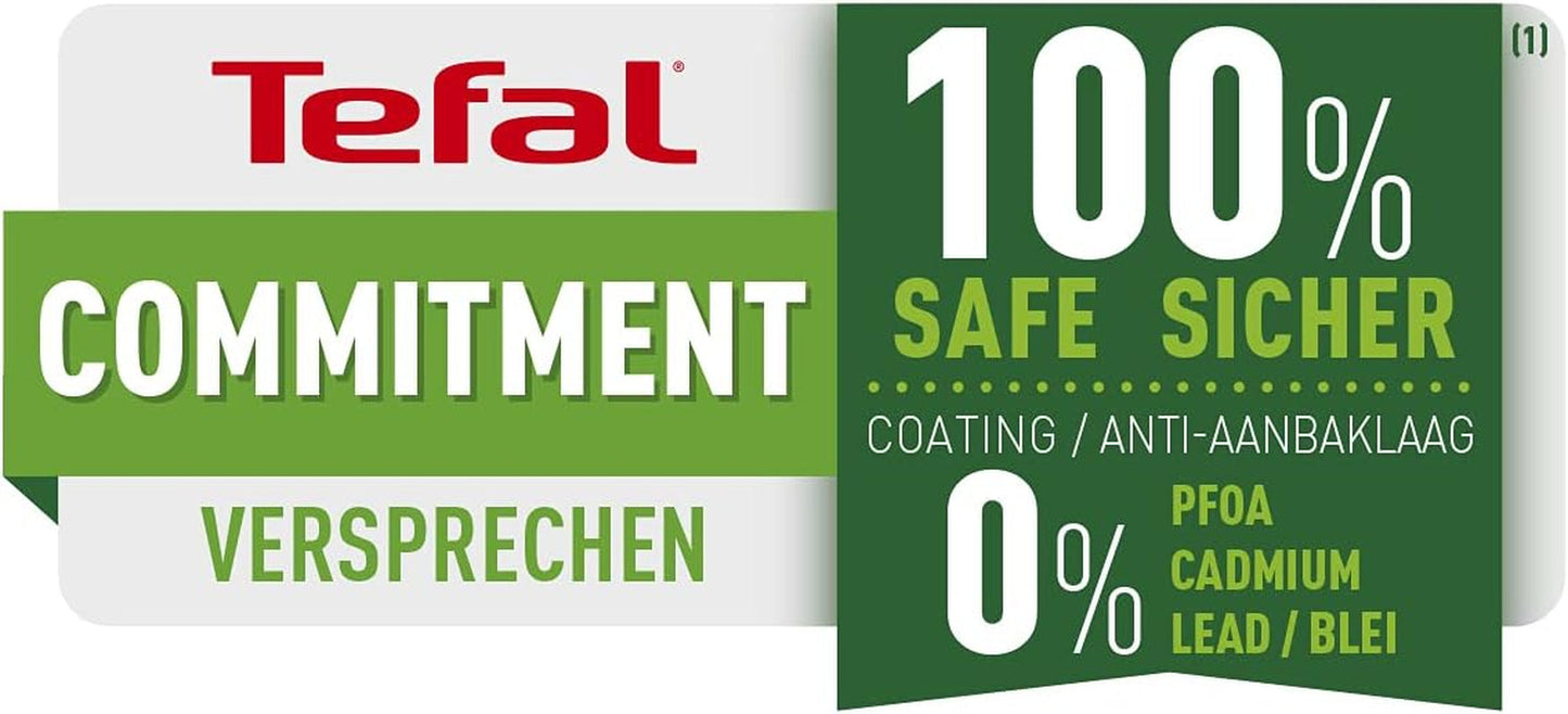 Tefal Easy Cook & Clean, rivestimento antiaderente, indicatore di temperatura, sconsigliato per induzione Pentole e Padelle Naty Shop