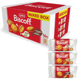 Loto Biscoff | Confezione varietà di biscotti doppi | 3 Varietà: Crema Biscoff, Gusto Vaniglia e Cioccolato | 5 biscotti doppi per confezione | Ingredienti di origine naturale | Senza coloranti | 16 x 50 g | 800 g