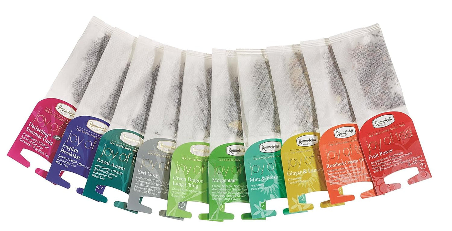 Fruit Power "Joy of Tea" - Tè alla frutta al gusto di fragola e lampone, 15 bustine di tè, 54 g