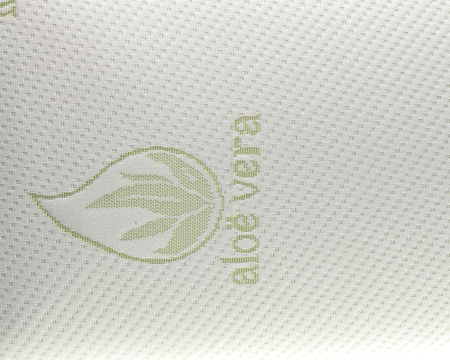 Todocama Todolit cuscino viscoelastico aloe vera plus, verde, 2 pezzi, 75 cm Naty Shop cuscini standard