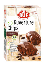 RUF Chips di Copertura Ruby, 100 grammi Glasse e Decori Naty Shop 150 grammi Cioccolato Fondente