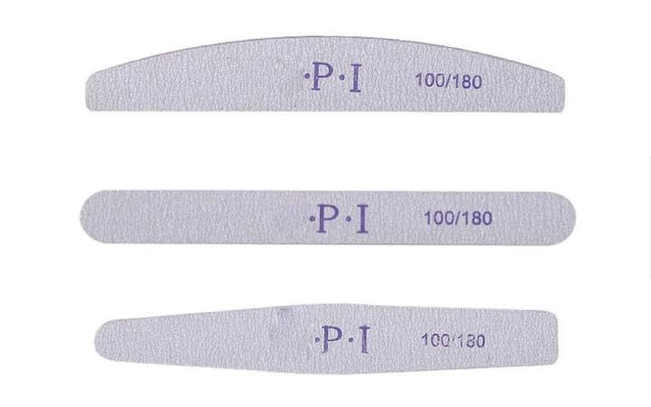 Set di 3 lime per unghie, lime per unghie per unghie in gel, accessori per unghie in gel resistenti all'usura e lavabili, lime per unghie professionali 100/180 con 3 forme, bianco