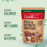 Dolcificante Stevia + Eritritolo 1:3, 1G = 3G Zucchero, 850 grammi Dolcificanti Naty Shop