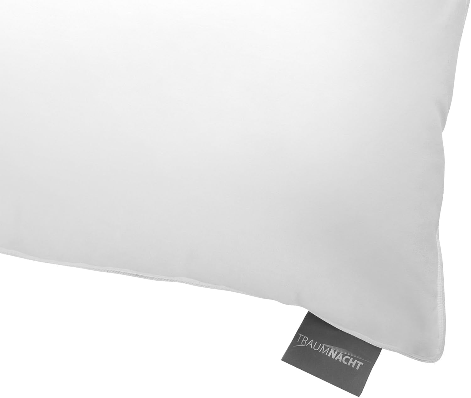 Cuscino in piuma Traumnacht comfort con imbottitura in piuma di alta qualità e rivestimento antipelucchi in 100% cotone, certificato Oeko-Tex, 80 X 80 cm, prodotto secondo lo standard di qualità tedesco Naty Shop cuscini standard