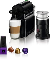 Macchina per caffè espresso a capsule Nespresso De'Longhi EN 80.B Inissia, pompa ad alta pressione e funzione di risparmio energetico, spegnimento automatico dopo 9 minuti, volume della tazza per espresso e lungo, serbatoio dell'acqua da 0,7 l, nero