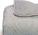 Foppapedretti Notte & Natura Pearl Wave copripiumino matrimoniale, fodera 100% cotone, made in Italy Piumini e trapunte Naty Shop