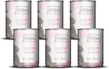 MjAMjAM - Alimento umido premium per gatti - Pollo succoso e salmone selvatico, confezione da 6 (6 x 400 g) senza cereali con carne extra