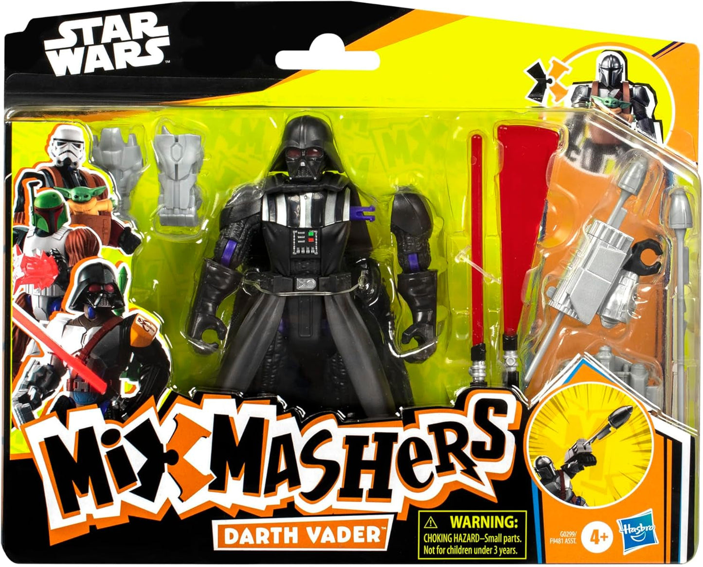 Star Wars Mixmashers Darth Vader Action Figure Deluxe Personalizzabili Mix-And-Match e Accessori Action figures Naty Shop