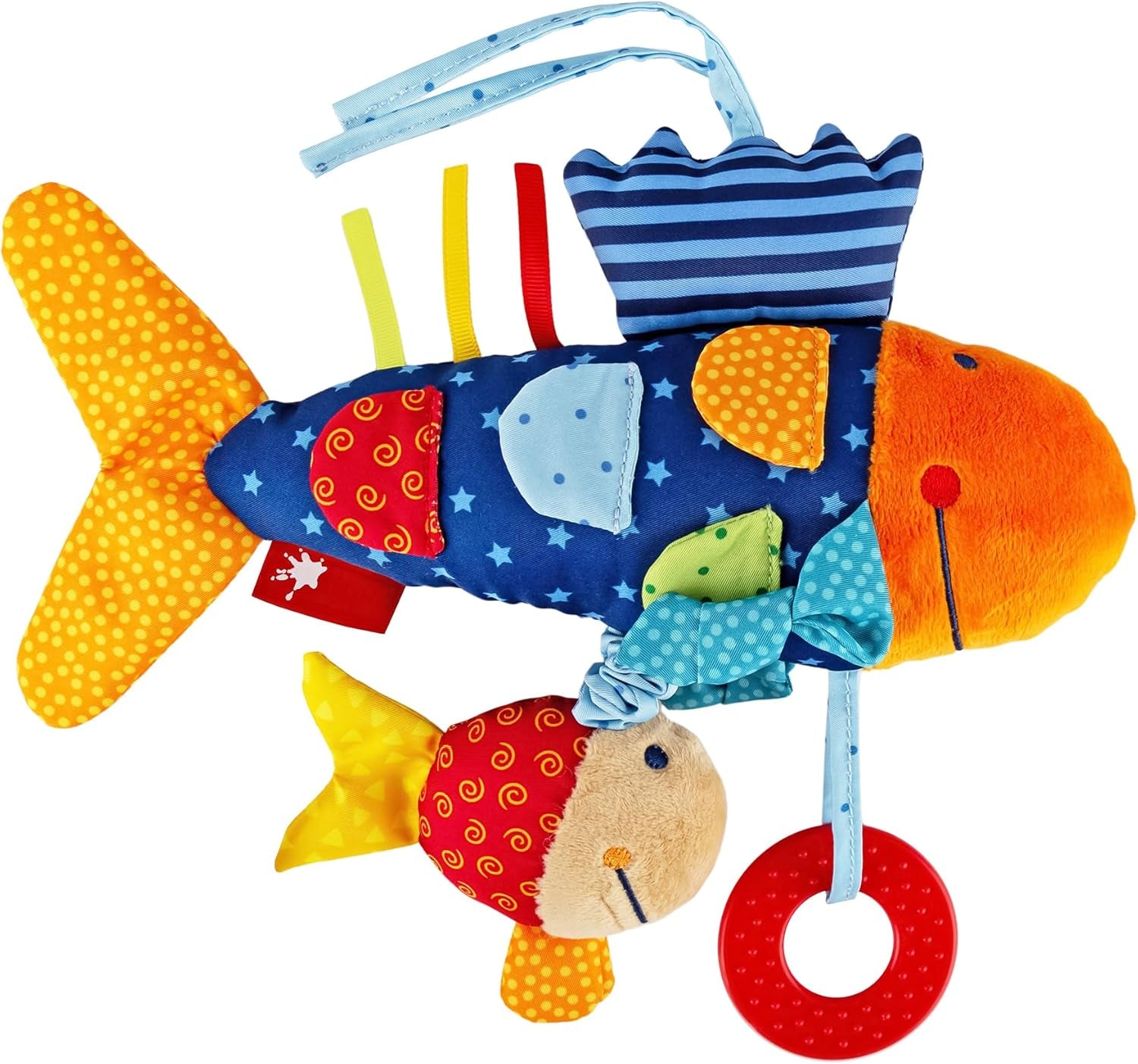 SIGIKID 40104 Pesce attivo Baby Activity PlayQ Giocattolo per bambini ragazzi e ragazze consigliato a partire da 3 mesi multicolore Baby Toys Naty Shop