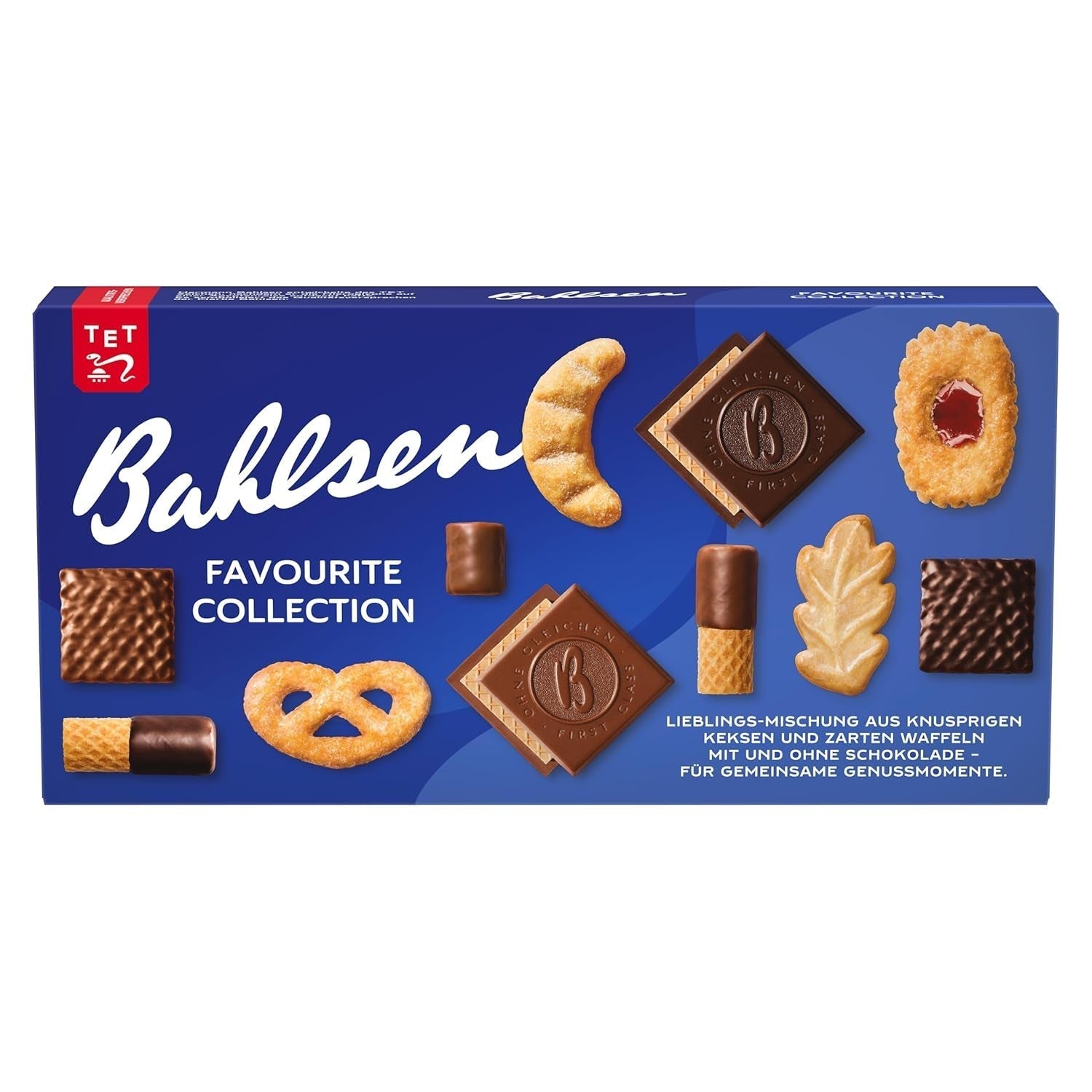 Bahlsen Favorite Collection S Confezione da 6 biscotti croccanti e mix di wafer al cioccolato fondente al latte (6 x 161 g / 966 g)