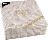 Papstar, 50 tovaglioli "ROYAL Collection" piega 1/4 40 cm x 40 cm "Elegance" Marrone, #86498 (confezione da 2)