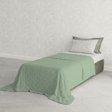 Elegante trapunta estiva, trapuntata, verde, 170 X 250 cm Trapunte e trapunte Naty Shop