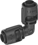 Gardena Sistema di irrigazione Micro-Drip L-Piece 13mm (1/2"): Connettore per tubo per invertire tubi di alimentazione da 13mm, montaggio senza attrezzi, riutilizzabile (13202-20)