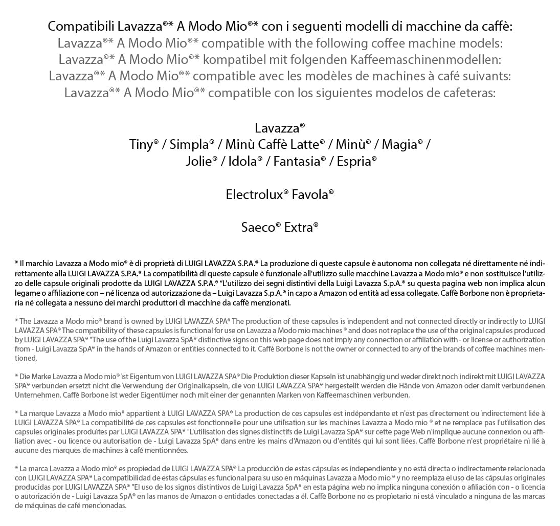 Caffè Borbone Kaffee Kapseln Don Carlo, Blue Mischung - 100 pezzi - Compatibile con Kaffeemaschinen der Marke Lavazza®* A Modo Mio®*