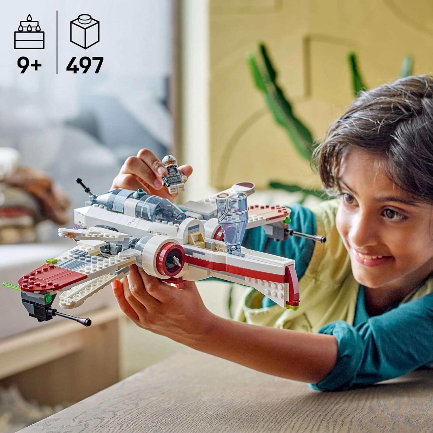 LEGO Star Wars 75402 ARC-170 Starfighter giocattolo con 4 minifigure, incluso il pilota clone e il droide R4-P44, oggetto da collezione, regalo per i fan della vendetta dei Sith e per ragazzi e ragazze dai 9 anni in su Set di costruzione Beuche den LEGO-Store