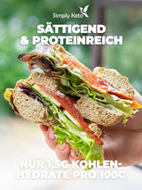 Simply Keto Lower Carb* Preparato per dolci per bagel per dieta Low Carb* e chetogenica - senza lattosio e glutine - 335 grammi Naty Shop Kitchen
