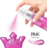 Spray commestibile glitter - Glitter commestibili 22G, polvere glitter commestibile per bevande, decorazioni per torte, macarons - Polvere glitter colorante alimentare, glitter commestibile per cocktail, muffin (Rosa)