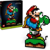 LEGO Super Mario World: set da collezione Mario e Yoshi Nintendo, personaggi pixel, modello da costruire ed esporre, decorazione per la casa e oggetti da collezione, kit modello e regalo per fan adulti 71438 Set da costruzione Acquista il titolo predefinito del LEGO-Store