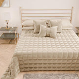 PETTI Artigiani Italiani - Copriletto singolo, copriletto double face, copriletto primaverile, blu notte, bianco, 100% Made in Italy Trapunte e trapunte Naty Shop Marrone Misura letto 100 (170 X260 Cm)