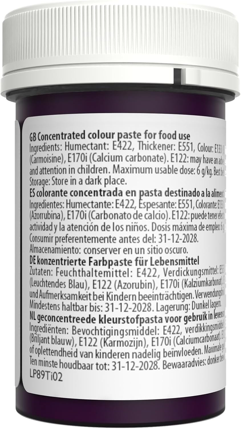 Sugarflair Pasta Colorante Alimentare Pastello Magenta, Colorante Alimentare per Pasta, Fondant e Marzapane, Colori Concentrati Spettrali - 25g