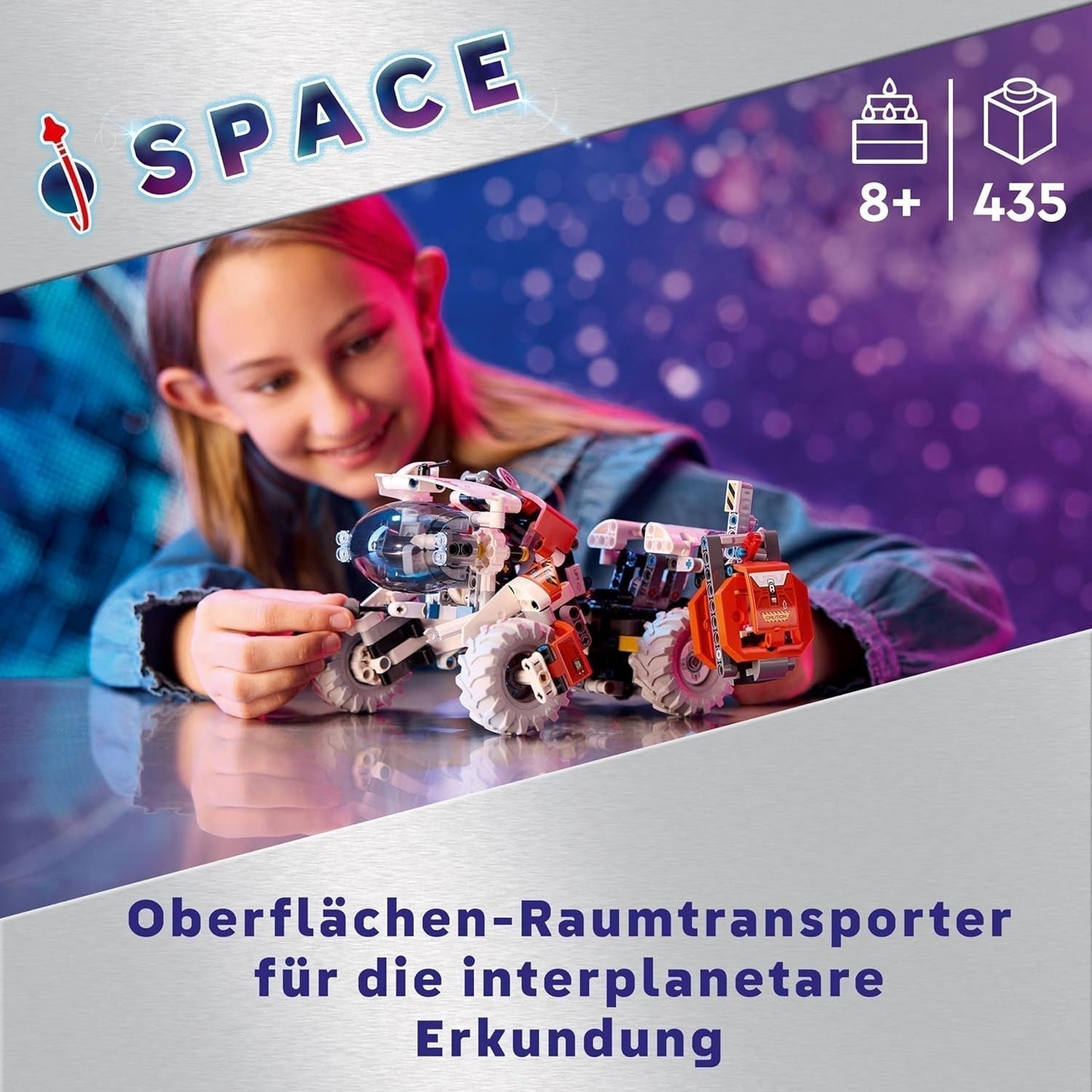 Veicolo da trasporto spaziale LEGO Technic LT78, set di costruzione spaziale per viaggi di esplorazione e avventure spaziali, esperienza di gioco fantasiosa per ragazzi e ragazze, regalo per bambini di età superiore a 8 anni 42178 Set di costruzione Besuche den LEGO-Store