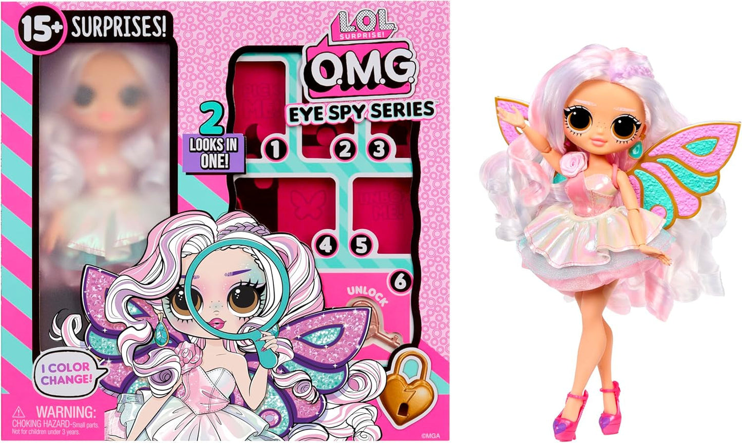 LOL Sorpresa! Serie OMG Eye Spy - Fata - Include 1 bambola con vestito e accessori, risoluzione di enigmi e scoperta a sorpresa, 4 bambole da collezione