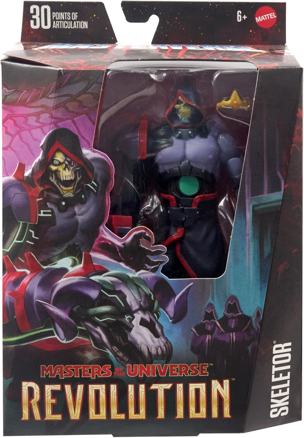 Masters of the Universe: Revolution Masterverse Skeletor Action Figure Figura da collezione con 30 punti di movimento e braccio robotico mobile Motu Toy HYC46 Action Figures Naty Shop