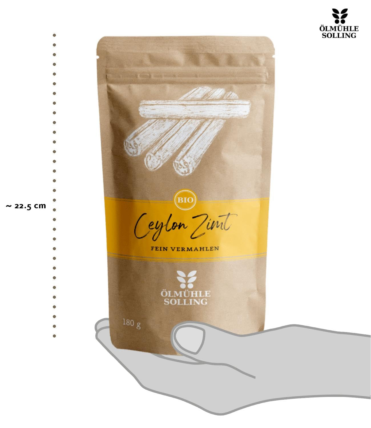 - BIO Ceylon Zimt | Ceylon Zimtpulver aus kontrolliert biologischem Anbau | Zimtpulver fein vermahlen aus ganzen Zimtstangen. Ideale per muesli, milchreis, gebäck uvm. | Contenuto: 180 g