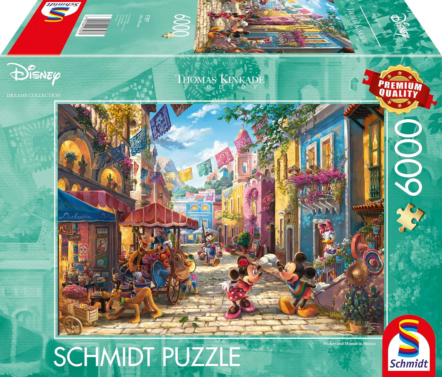 Schmidt Spiele 57397 Thomas Kinkade Disney Topolino e Minnie in Messico Puzzle da 6.000 pezzi Naty Shop Titolo predefinito