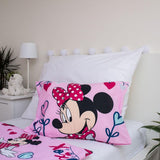 Biancheria da letto Disney, Minnie Mouse rosa baby, 100% cotone con cerniera - Kids Naty Shop